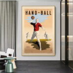 vintage handball poster