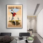 vintage handball poster