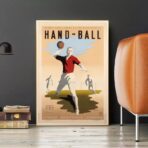 vintage handball poster