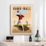 vintage handball poster