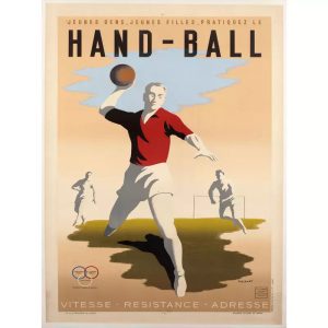 vintage handball poster