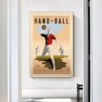 vintage handball poster