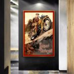 vintage harley davidson poster