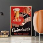vintage heineken poster