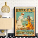 vintage poster hendaye