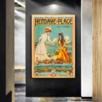 vintage poster hendaye