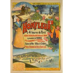 vintage poster honfleur