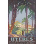 vintage poster hyeres