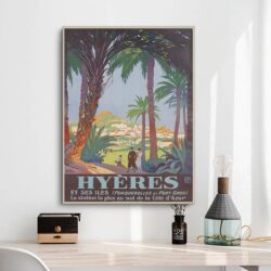 vintage poster hyeres