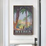 vintage poster hyeres