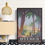 vintage poster hyeres
