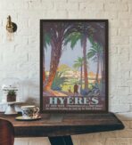 vintage poster hyeres