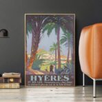 vintage poster hyeres