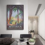 vintage poster hyeres