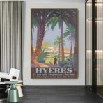 vintage poster hyeres