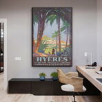 vintage poster hyeres