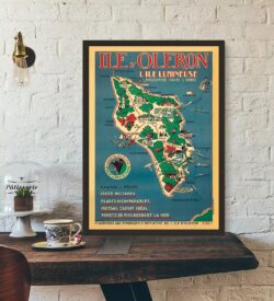 vintage poster ile doleron