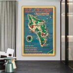 vintage poster ile doleron