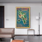 vintage poster ile doleron