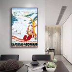 vintage poster la cluzaz