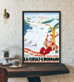 vintage poster la cluzaz