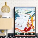 vintage poster la cluzaz