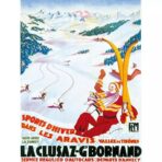 vintage poster la cluzaz
