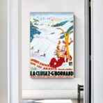 vintage poster la cluzaz