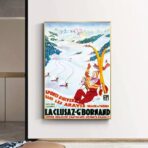 vintage poster la cluzaz