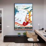 vintage poster la cluzaz