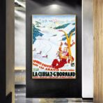 vintage poster la cluzaz