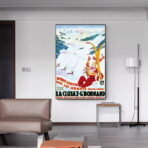 vintage poster la cluzaz