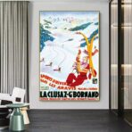 vintage poster la cluzaz