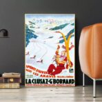 vintage poster la cluzaz