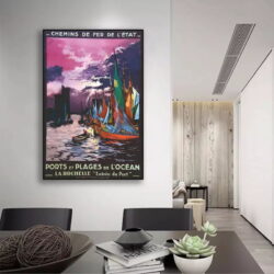 vintage poster la rochelle