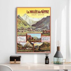 vintage poster the vallee du giffre