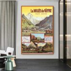 vintage poster the vallee du giffre