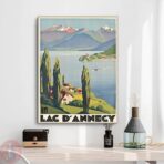 vintage poster lac dannecy