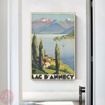 vintage poster lac dannecy