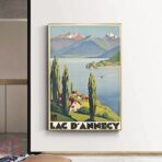 vintage poster lac dannecy