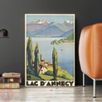 vintage poster lac dannecy