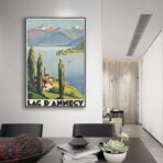 vintage poster lac dannecy