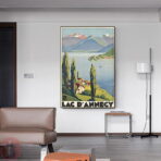 vintage poster lac dannecy