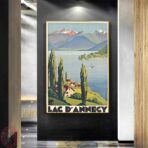vintage poster lac dannecy