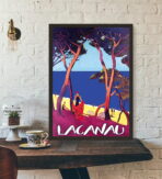 poster lacanau vintage