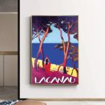 poster lacanau vintage