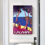 poster lacanau vintage