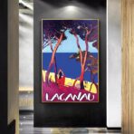 poster lacanau vintage