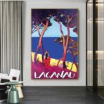 vintage poster lacanau