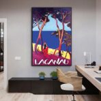 vintage poster lacanau